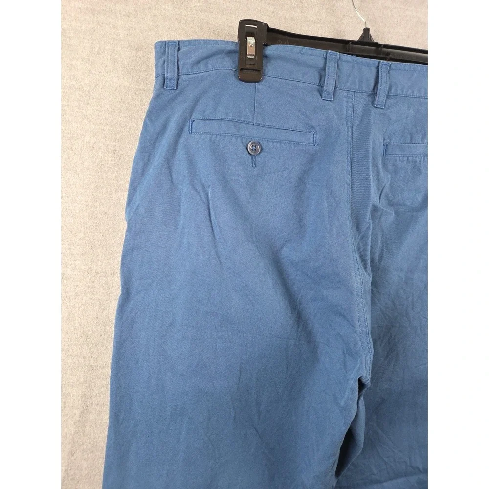 Banana Republic‎ Vintage 2001 Chino Pants 36x30 Royal Blue Wide Leg Button Fly